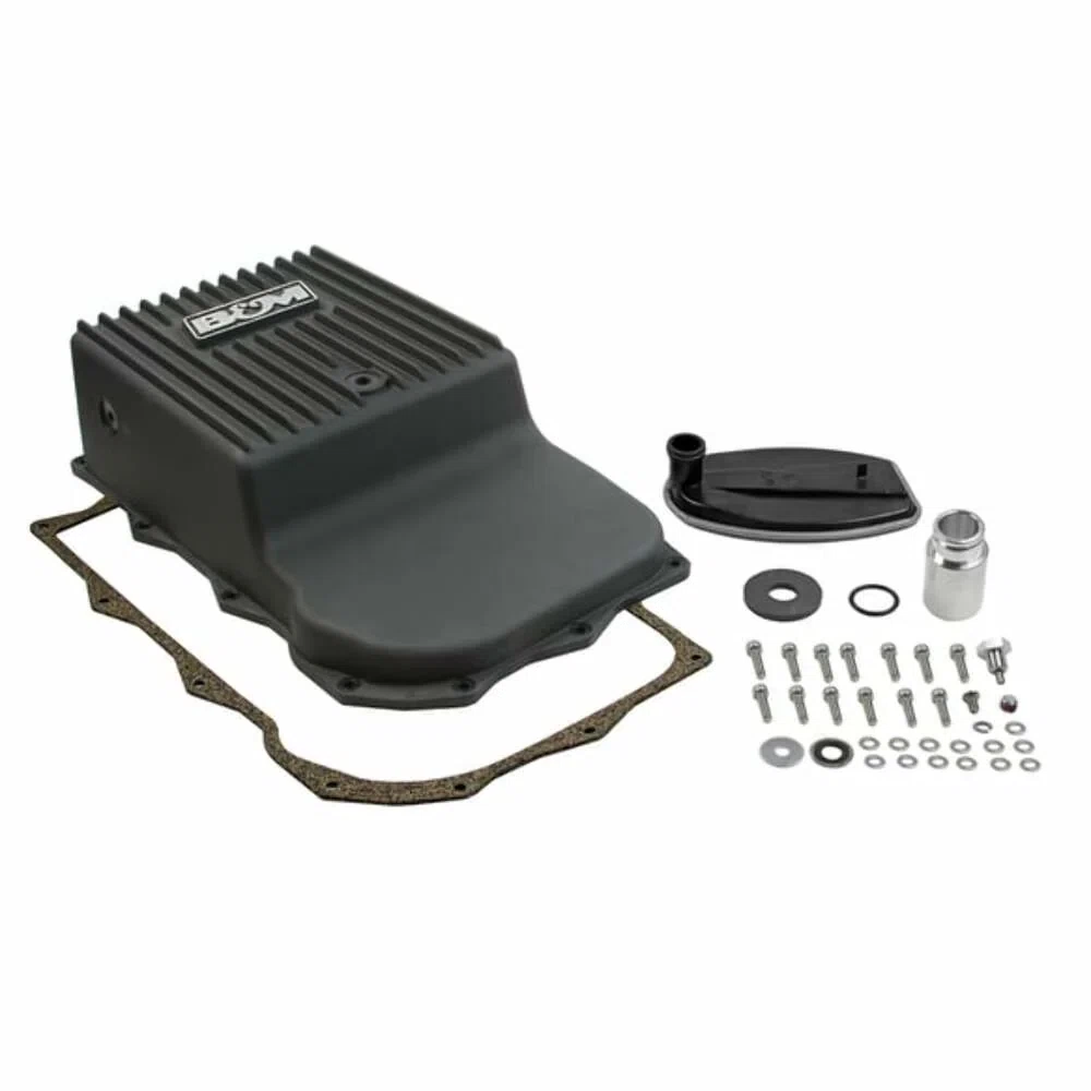 Fits 2013-2023 Ram 1500 Trucks Hi-Tek Deep Transmission Pan - Black-71395